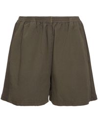 The Row - Gunty Cotton Jersey Shorts - Lyst