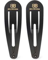 Balenciaga - Set Of 2 Holli Hair Clips - Lyst