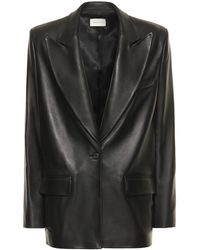 Magda Butrym - Oversize Tailored Leather Blazer - Lyst