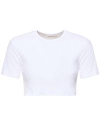 Frankie Shop - Nico コットンブレンドクロップドtシャツ - Lyst