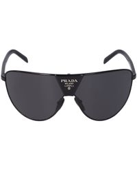 Prada - Catwalk Pilot Metal Sunglasses - Lyst