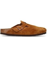 Birkenstock - Boston Sfb Suede Leather Loafers - Lyst