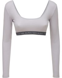 Balmain Long-sleeved tops for Women | Online Sale up to 69% off | Lyst