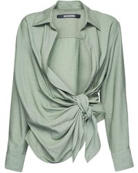 Jacquemus La Chemise Amaro in White | Lyst