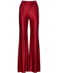 Alexandre Vauthier - Pantaloni larghi in jersey lucido - Lyst