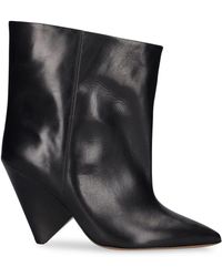 Isabel Marant - 90Mm Miyako Leather Ankle Boots - Lyst