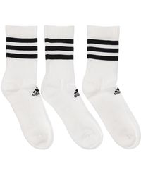 adidas Originals 3er-pack Socken Aus Baumwollmischung - Weiß