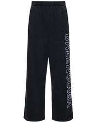 Balenciaga - Pantaloni baggy fit in felpa di cotone - Lyst