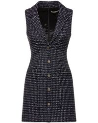 Alessandra Rich - Vestido corto de tweed con lentejuelas - Lyst