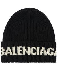 Balenciaga - Logo Wool Beanie - Lyst