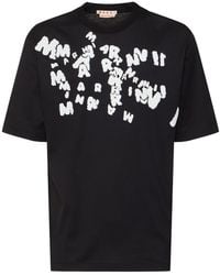 Marni - Caos Logo Printed Oversize T-shirt - Lyst