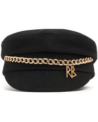 Ruslan Baginskiy - Bakerboy-kappe Aus Wolle Mit Kette - Lyst