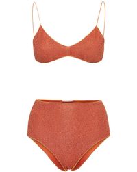 Oséree Synthetic Lumière Colore' Colourblock High Waist Bikini Set | Lyst