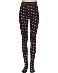 Marine Serre Iconic Moon Print leggings - Black