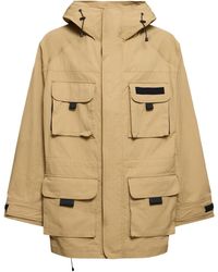 Junya Watanabe - Cotton & Nylon Hooded Jacket - Lyst