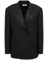 Balenciaga - Shrunk Tuxedo Wool Blazer - Lyst