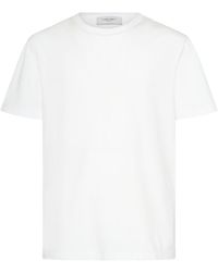 Golden Goose - T-shirt regular en jersey de coton d'aspect usé - Lyst