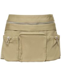 Dion Lee - Cotton Blend Mini Skirt W/Belt Bag - Lyst
