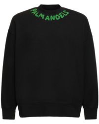 Palm Angels - Sweatshirt Aus Baumwolle Mit Seasonal-logo - Lyst