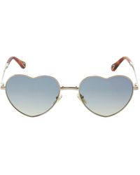 Chloé Milane Heart-shape Metal Sunglasses - Multicolor