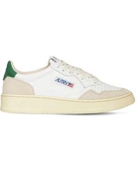 autry low sneakers in white leather and suede