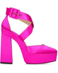 Jimmy Choo - Zapatos de tacón de satén 1mm - Lyst