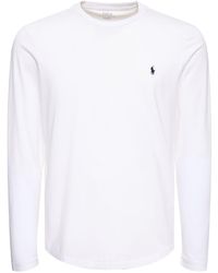 Polo Ralph Lauren - T-shirt col ras-du-cou à manches longues - Lyst
