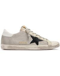 Golden Goose - 20mm Sneakers Aus Netz & Wildleder "super-star" - Lyst