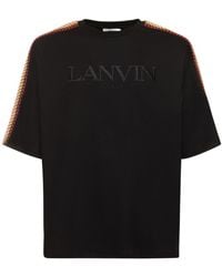 Lanvin - Curb Oversized Cotton Jersey T-Shirt - Lyst
