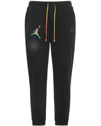 Nike Pantalon En Coton Mélangé Jordan Statet - Noir