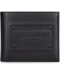 Dolce & Gabbana - Logo Embossed Leather Bifold Wallet - Lyst