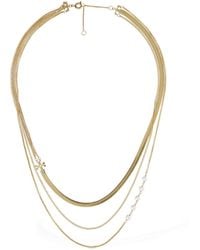 Tory Burch - Kira Faux Pearl Layered Necklace - Lyst