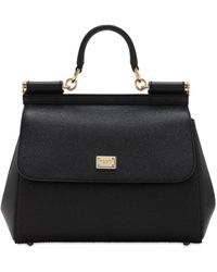 Dolce & Gabbana - Medium Sicily Dauphine Leather Bag - Lyst