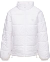 adidas Originals Wool Padded Puffer Jacket W/ Hood in Black - Lyst