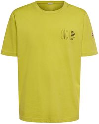 Moncler - Printed Cotton T-shirt - Lyst