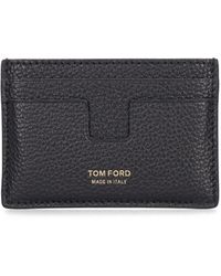 Tom Ford - Porta carte di credito in pelle martellata - Lyst