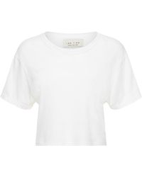 Les Tien - Crop Cotton T-Shirt - Lyst