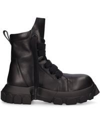 Rick Owens - Jumbolaced Bozo Tractor Leather Boots - Lyst