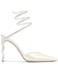Rene Caovilla - Décolleté in raso con decorazioni 105mm - Lyst