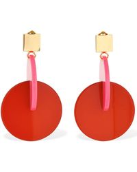 Marni Kreolenohrringe "vertigo Pop" - Rot