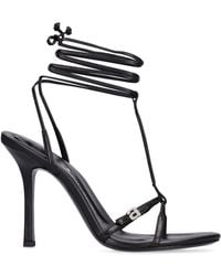 Alexander Wang - 105Mm Lucienne Leather Thong Sandals - Lyst