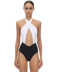 Balmain Badeanzug Aus Lycra - Mehrfarbig