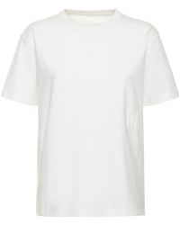 Alexander Wang - Essential Short Sleeve Cotton T-Shirt - Lyst