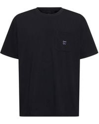Needles - T-shirt in jersey di poly con logo - Lyst