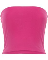 ANDAMANE - Top gwen in jersey stretch - Lyst