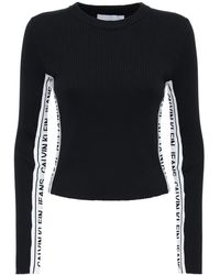 Calvin Klein Gerade Mom-jeans Aus Stretch-baumwolldenim - Grau