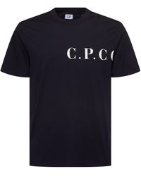 C.P. Company - 30/1ジャージー フロント&バックロゴtシャツ - Lyst