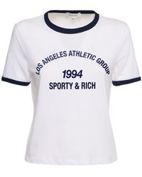 Sporty & Rich - La Athletic Group Ringer T-shirt - Lyst