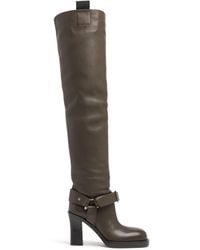 Burberry - 100Mm Lf Stirrup Leather Boots - Lyst