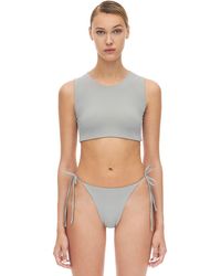 AEXAE Westen-bikinioberteil Aus Nylon Und Lycra - Grau